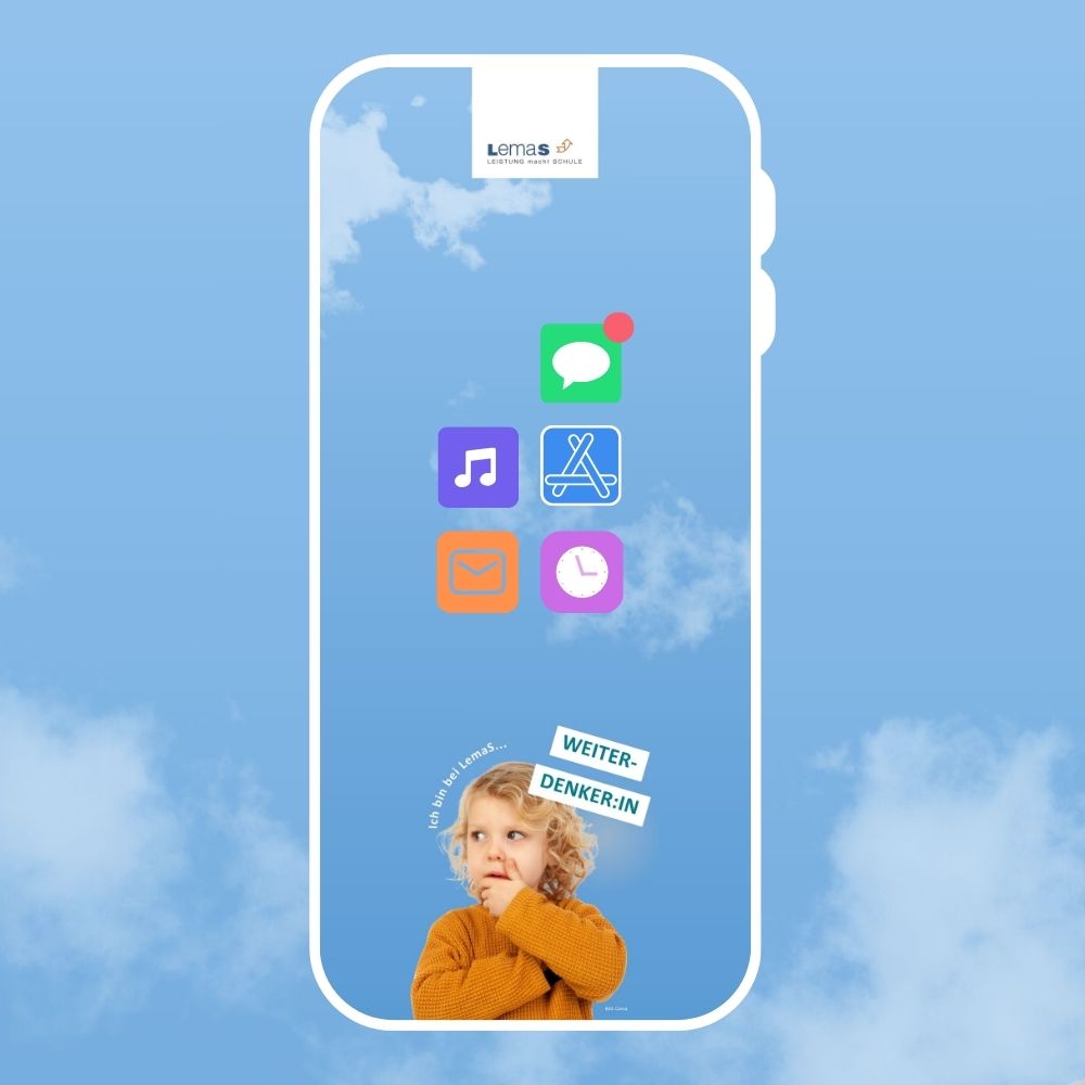 LemaS Phone Mockup Weiterdenker:in Mockup Phone Hintergrund Weiterdenker:in