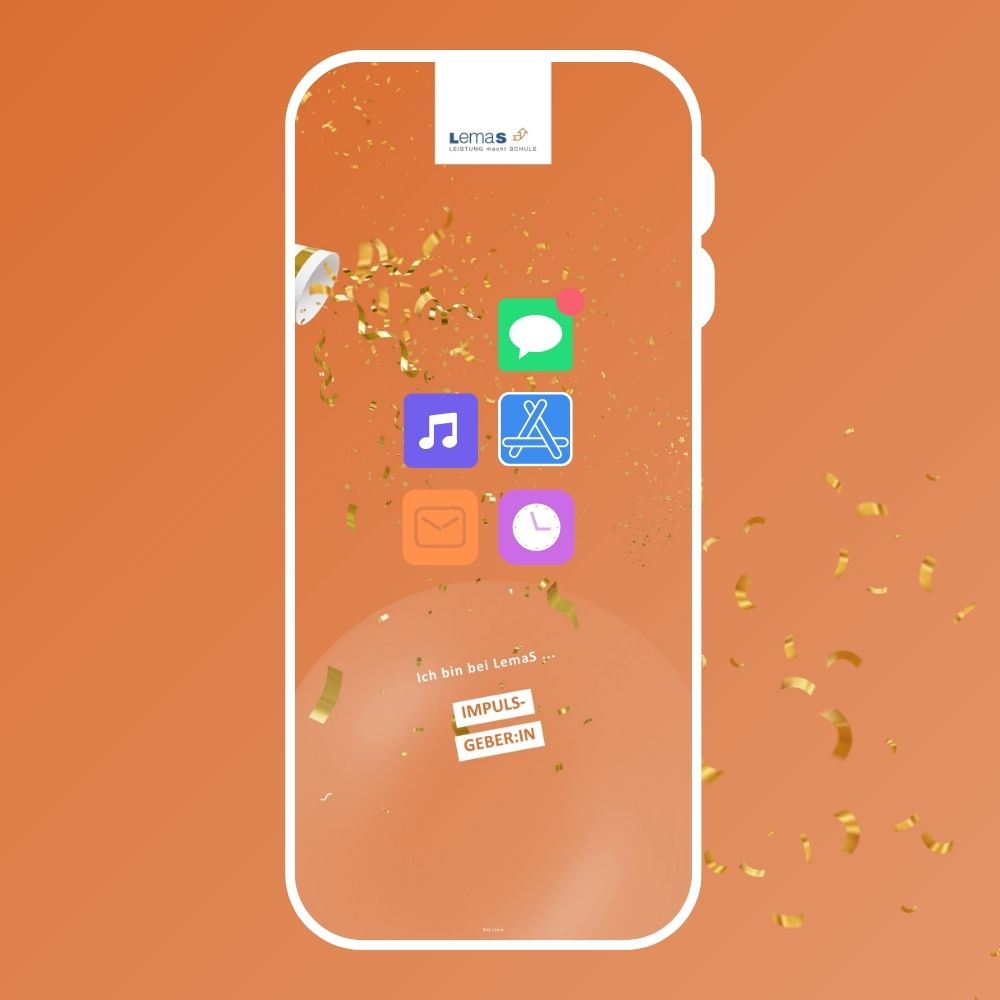 LemaS Phone Mockup Impulsgeber:in (Text) Mockup Phone Hintergrund Impulsgeber:in (Text)