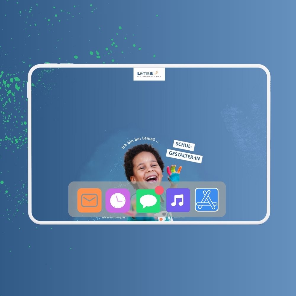 LemaS Tablet Mockup Schulgestalter:in Mockup Tablet Hintergrund Schulgestalter:in