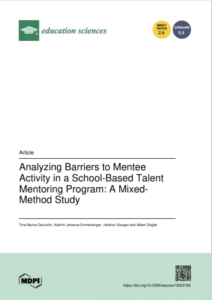 Analyzing barriers to mentee activity in a school-based talent mentoring program: A mixed-method study
