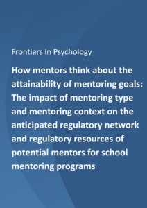 How mentors think about the attainability of mentoring goals: The impact of mentoring type and mentoring context on the anticipated regulatory network and regulatory resources of potential mentors for school mentoring programs