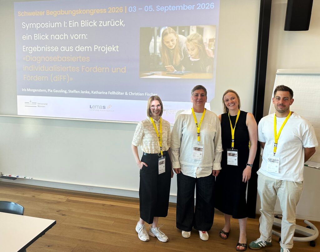 LemaS-Transfer auf dem Schweizer Begabungs-Kongress 2026: Forschung, Praxis und Perspektiven für eine potenzialorientierte Bildung LemaS-Transfer auf dem Schweizer Begabungs-Kongress 2026: Forschung, Praxis und Perspektiven für eine potenzialorientierte Bildung